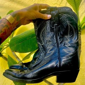 Vintage Larry Mahan cowboy boots size 7